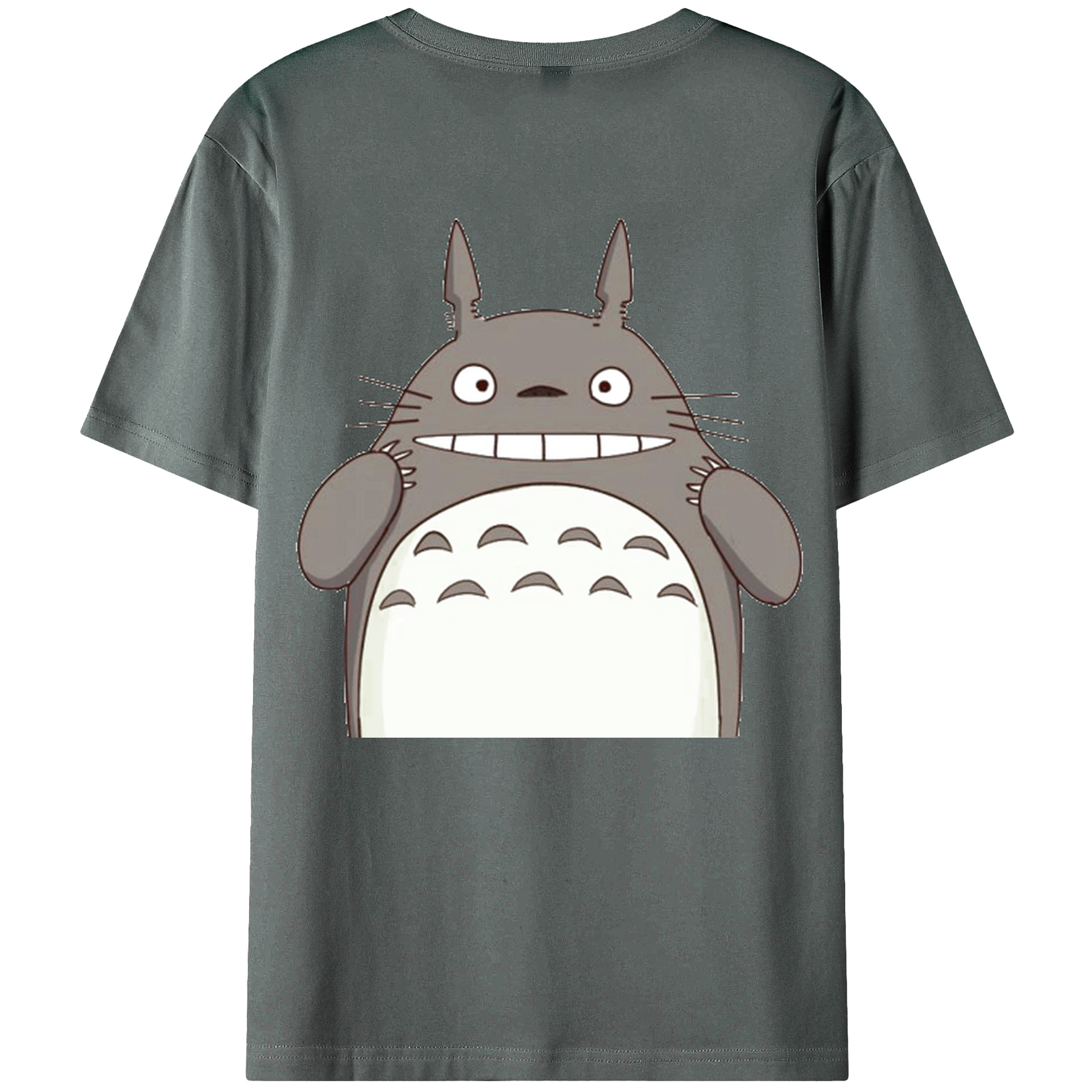（画像用） となりのトトロ 草壁メイ 草壁サツキ My Neighbor Totoro Satsuki Kusakabe Mei Kusakabe 綿100％ メンズ半袖Tシャツ（バックプリント） 通気性